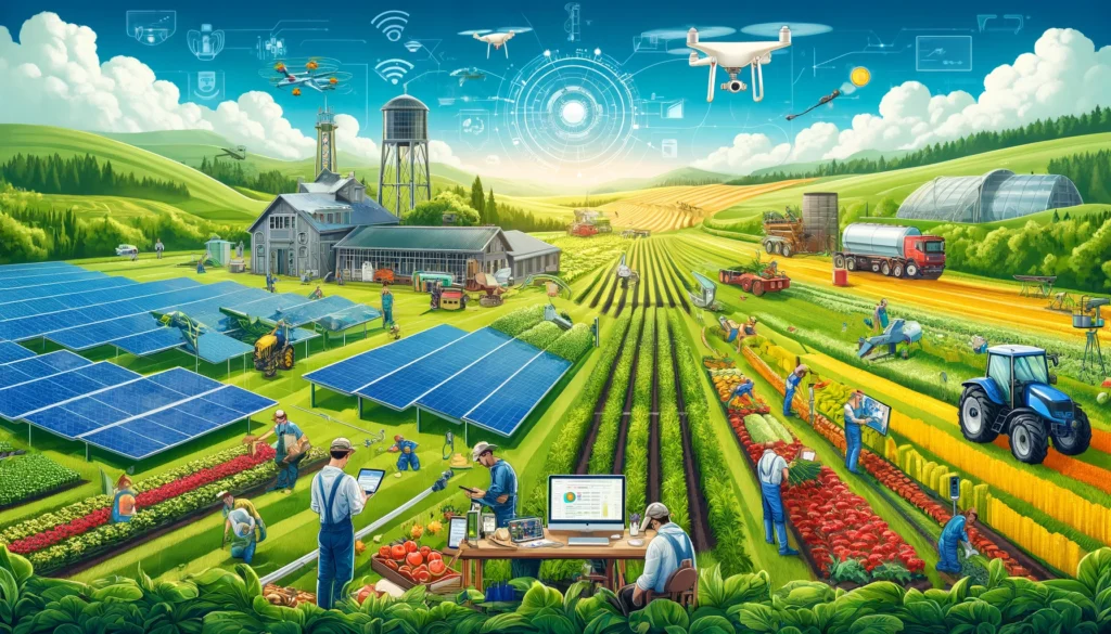 Farm Smart An approach to agriculture that incorporates modern technologies, sustainable practices, and data driven decision making to optimize productivity, efficiency, and environmental stewardship. 2